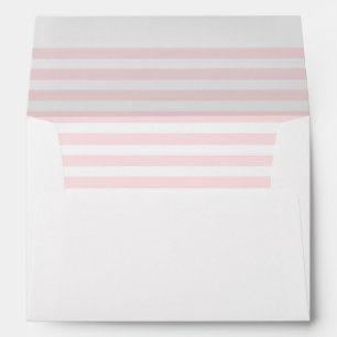 Pink striped envelope