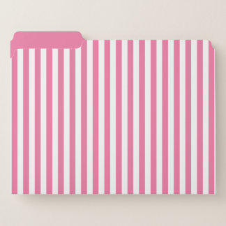 Pink striped filing folders