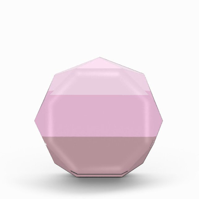 Pink Striped Ombre Acrylic Award (Front)