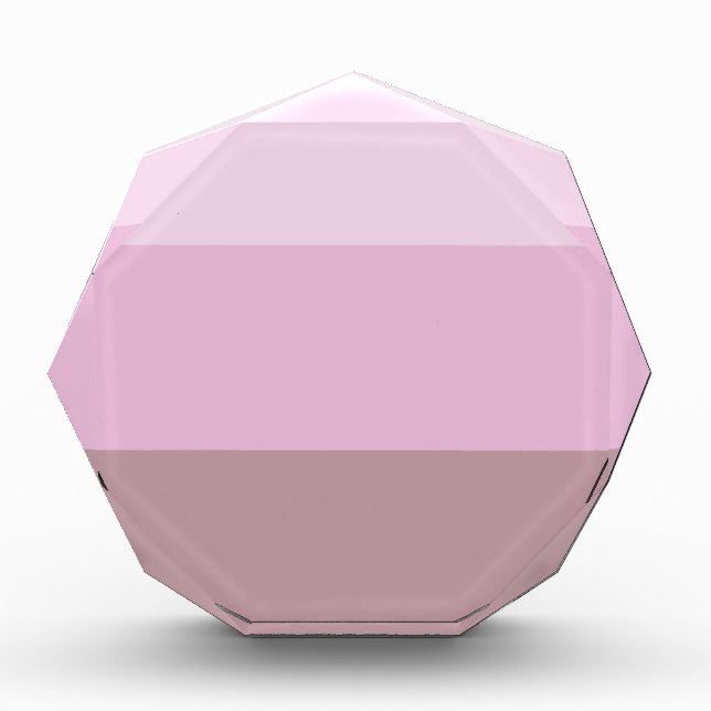 Pink Striped Ombre Acrylic Award (Front)
