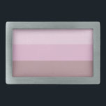 Pink Striped Ombre Belt Buckle<br><div class="desc">Modern, classic pink ombre striped pattern.</div>