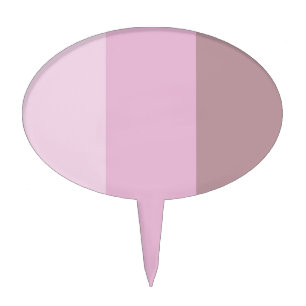 Pink Striped Ombre Cake Topper