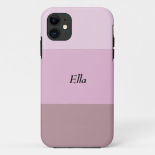 Pink Striped Ombre iPhone 11 Case