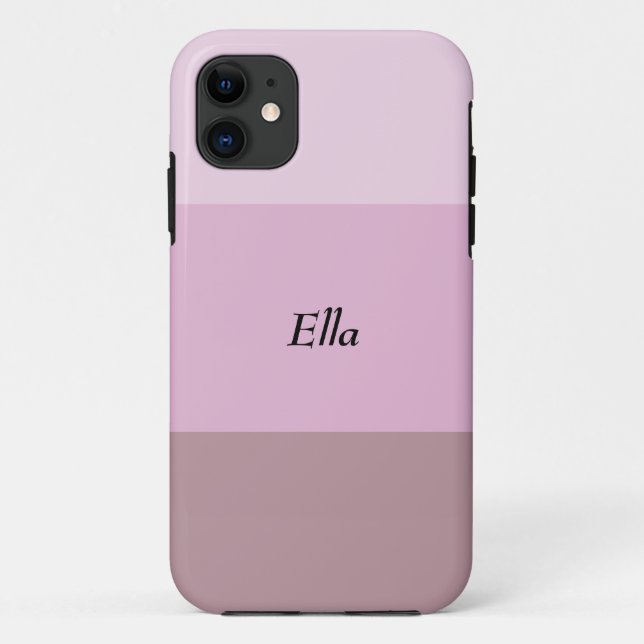 Pink Striped Ombre Case-Mate iPhone Case (Back)