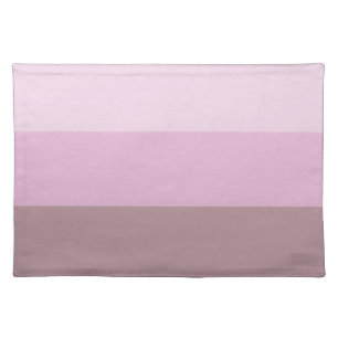 Pink Striped Ombre Cloth Placemat