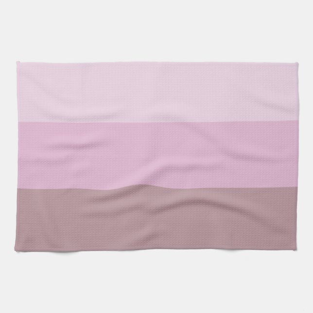 Pink Striped Ombre Kitchen Towel (Horizontal)