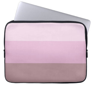 Pink Striped Ombre Laptop Sleeve