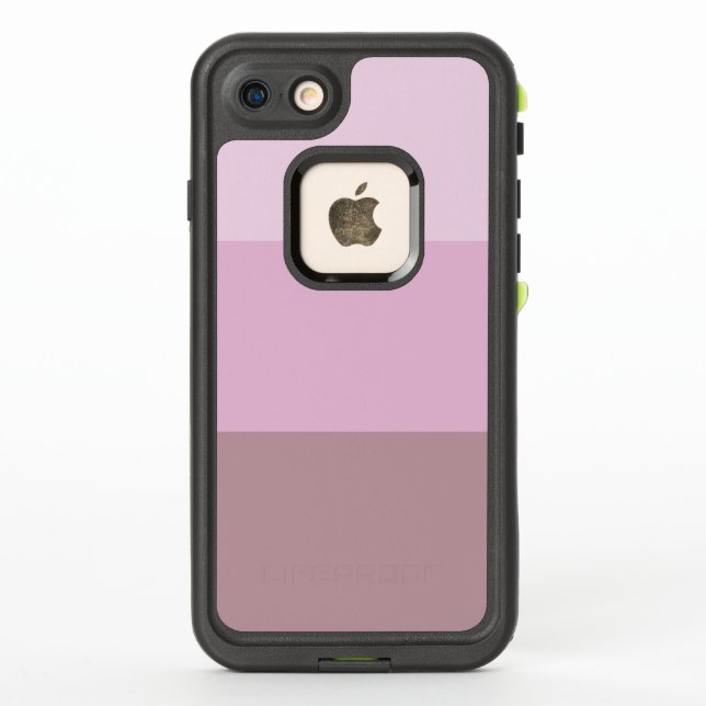 Pink Striped Ombre LifeProof iPhone Case (Back)