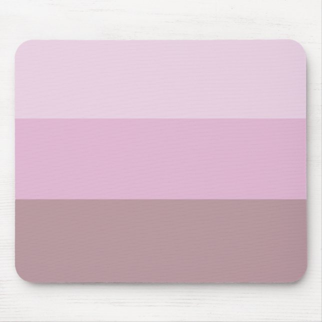 Pink Striped Ombre Mouse Pad (Front)