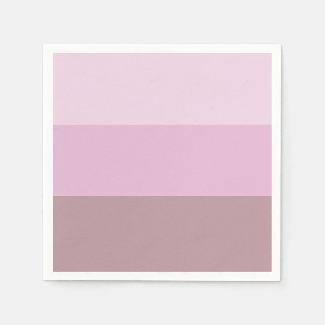 Pink Striped Ombre Napkins (Front)