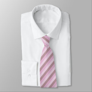 Pink Striped Ombre Neck Tie