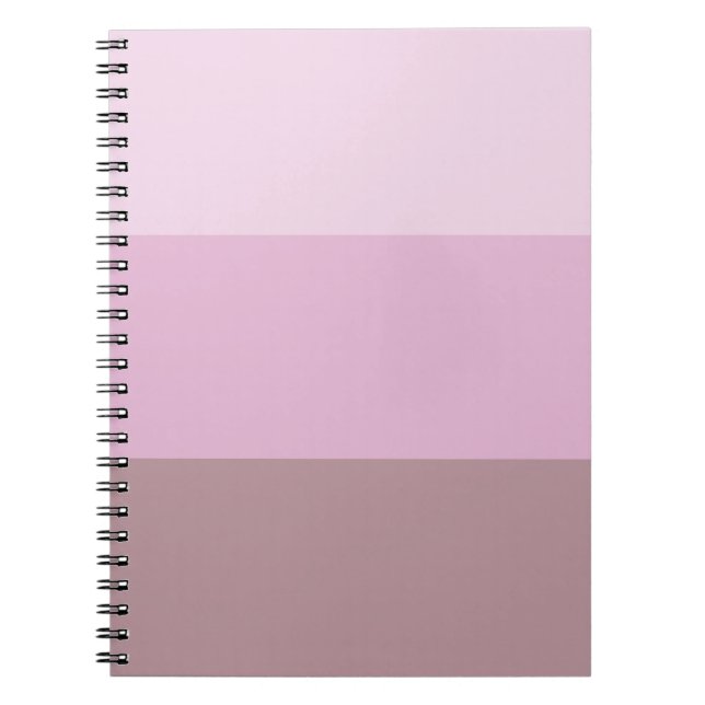 Pink Striped Ombre Notebook (Front)