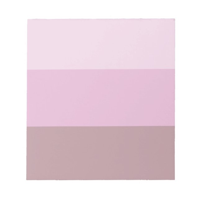 Pink Striped Ombre Notepad (Front)