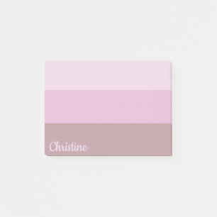 Pink Striped Ombre Post-it Notes