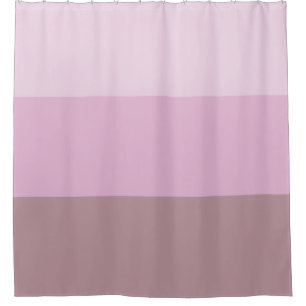 Pink Striped Ombre Shower Curtain