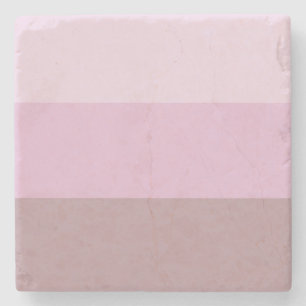 Pink Striped Ombre Stone Coaster