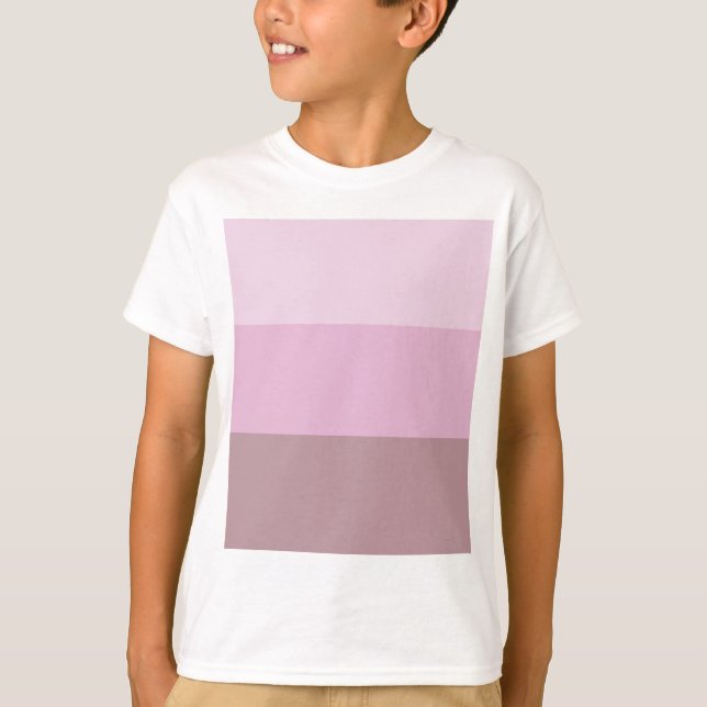 Pink Striped Ombre T-Shirt (Front)