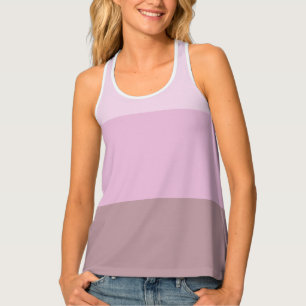 Pink Striped Ombre Tank Top