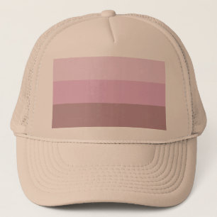 Pink Striped Ombre Trucker Hat
