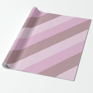 Pink Striped Ombre Wrapping Paper