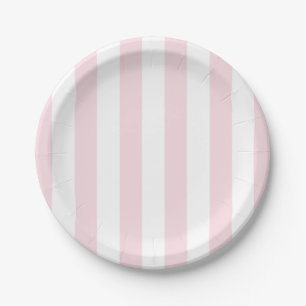Pink Striped Plates