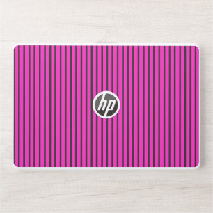 Pink Striped texture HP Laptop Skin