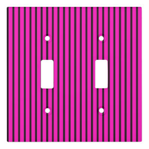 Pink Striped texture Light Switch Cover