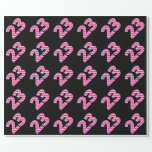 [ Thumbnail: Pink Stripes 23 Event # (Birthday, Anniversary) Wrapping Paper ]