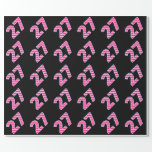 [ Thumbnail: Pink Stripes 27 Event # (Birthday, Anniversary) Wrapping Paper ]