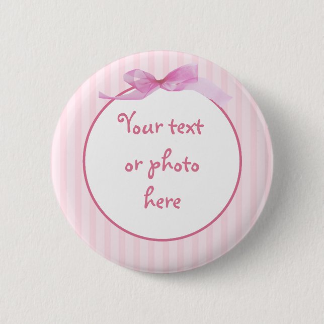 Pink Stripes 2 Button (Front)