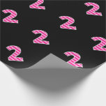 [ Thumbnail: Pink Stripes 2 Event # (Birthday, Anniversary) Wrapping Paper ]