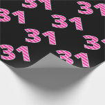 [ Thumbnail: Pink Stripes 31 Event # (Birthday, Anniversary) Wrapping Paper ]