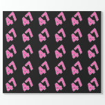 [ Thumbnail: Pink Stripes 47 Event # (Birthday, Anniversary) Wrapping Paper ]