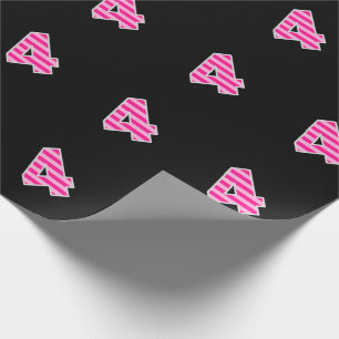 Pink Stripes 4 Event # (Birthday, Anniversary) Wrapping Paper