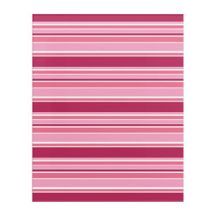 Pink stripes acrylic print