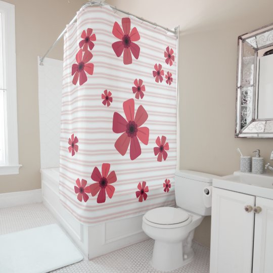 Retro Martini Couple Shower Curtain
