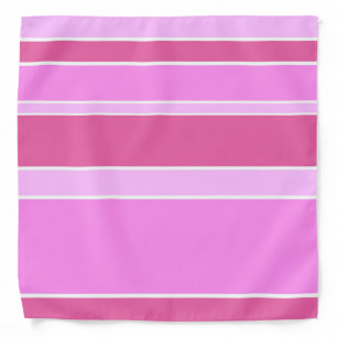 Pink stripes bandana
