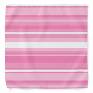 Pink stripes bandana