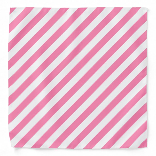 Pink Stripes Bandana (Front)