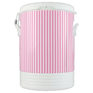 Pink Stripes Beverage Cooler