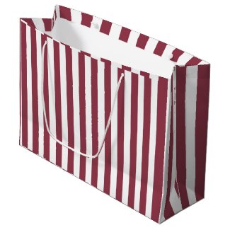 Pink Stripes Birthday Large Gift Bag