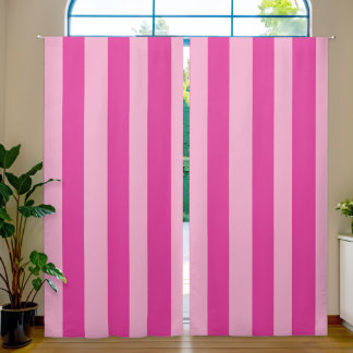 Pink Stripes  Blackout Curtains