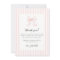 Pink Stripes Bow Baby Shower