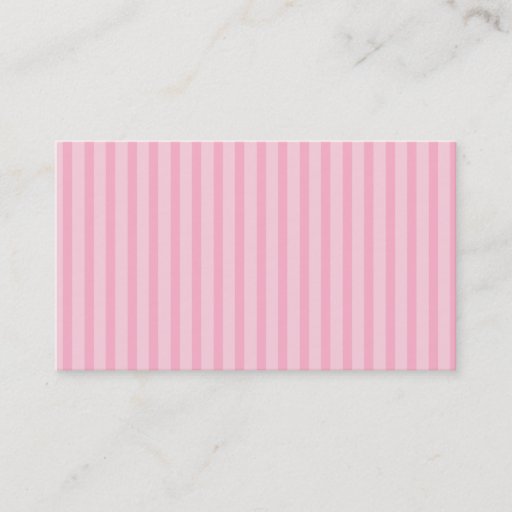 Customizable Pink Stripes Business Card Template