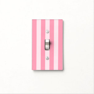 Pink Stripes Candy Shop Light Switch Cover