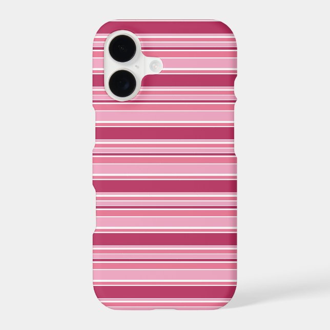 Pink stripes Case-Mate iPhone case (Back)