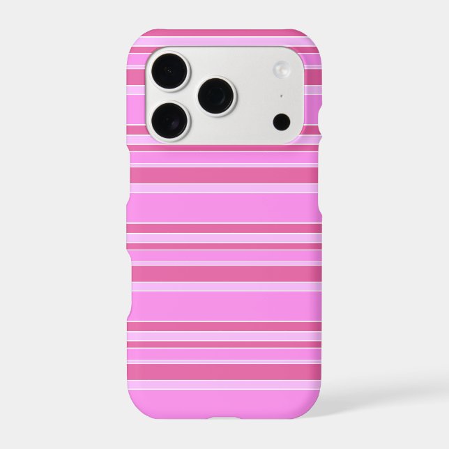 Pink stripes Case-Mate iPhone case (Back)