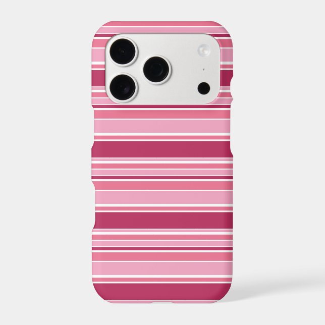 Pink stripes Case-Mate iPhone case (Back)