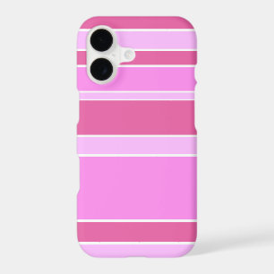 Pink stripes iPhone 17 case