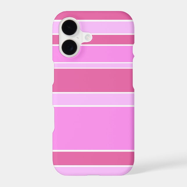 Pink stripes Case-Mate iPhone case (Back)